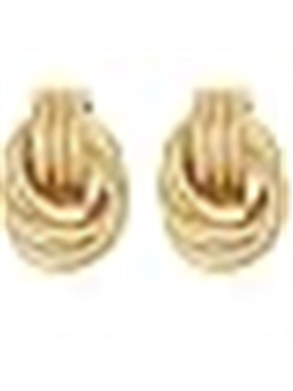 SHERLOVE Chunky Knot Gold Earrings Women Statement Drop Dangle Earrings - Picture 2 of 7